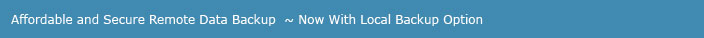 Affordable and Secure Remote Data Backup